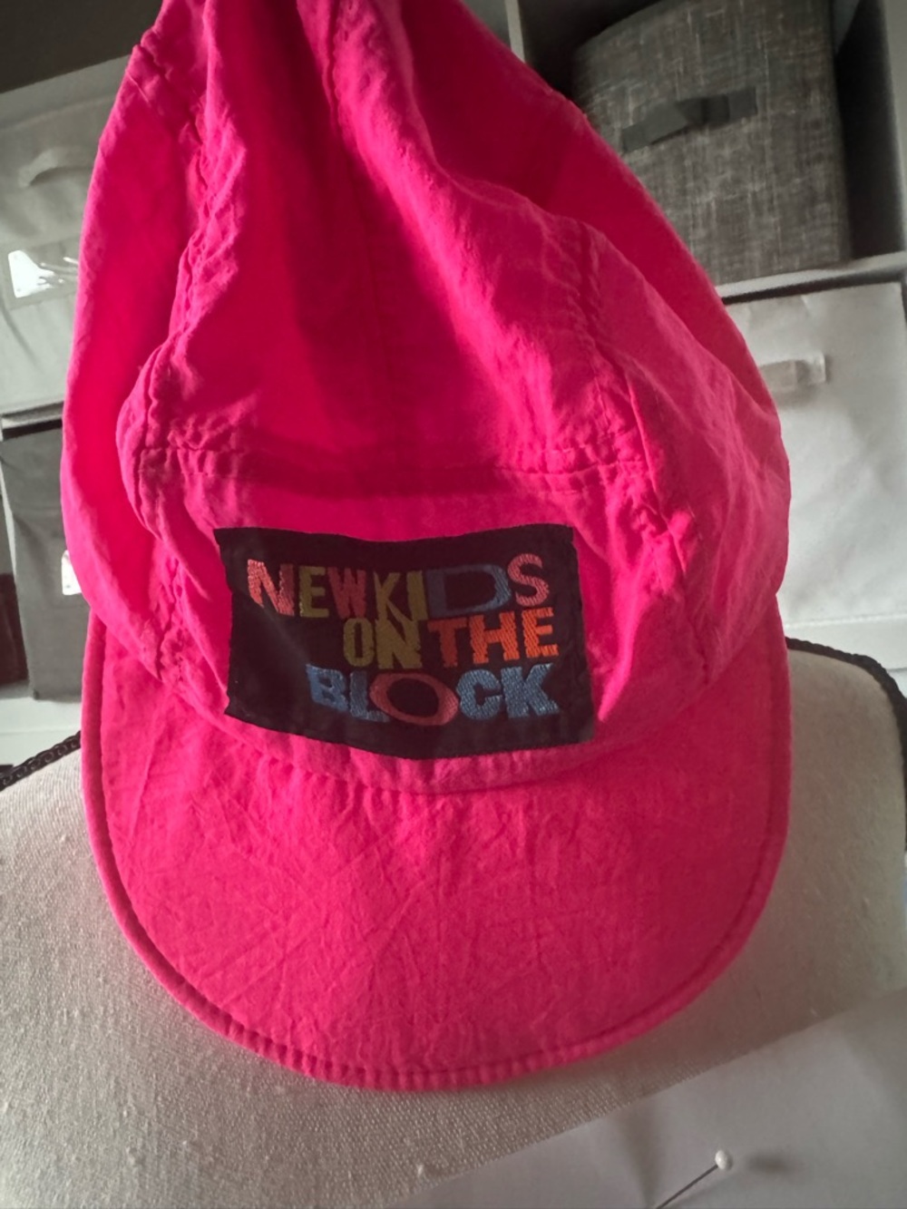 New Kids On The Block Hot Pink Baseball Cap - Vintage/Authenticc